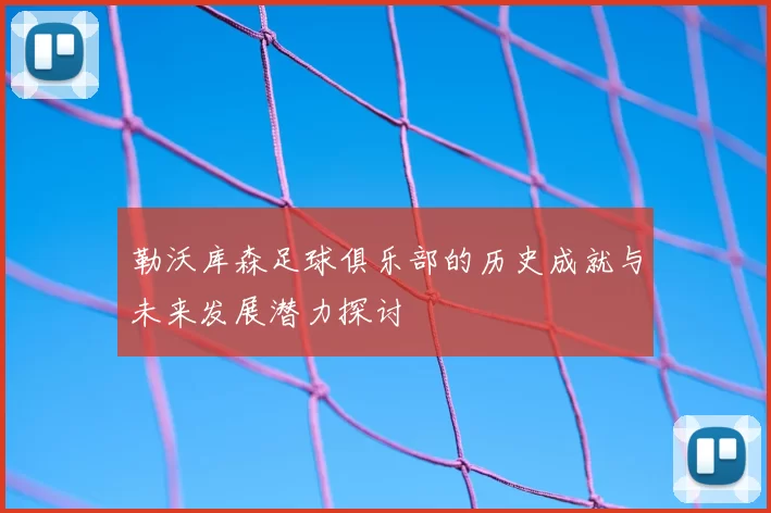 勒沃库森足球俱乐部的历史成就与未来发展潜力探讨