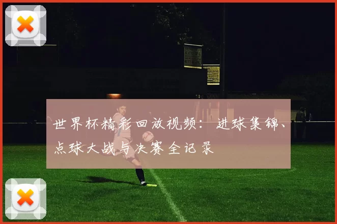 世界杯精彩回放视频：进球集锦、点球大战与决赛全记录