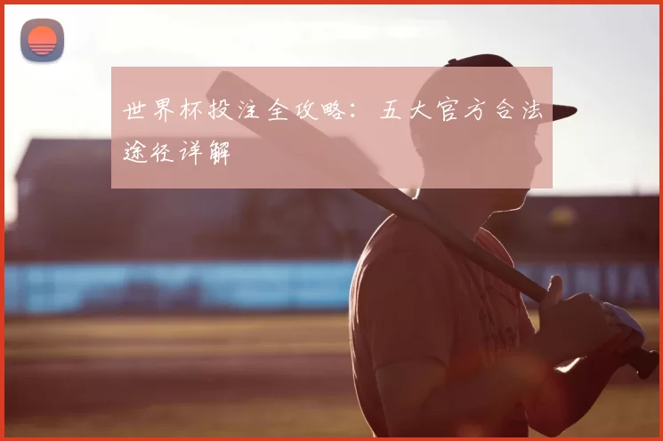 世界杯投注全攻略：五大官方合法途径详解